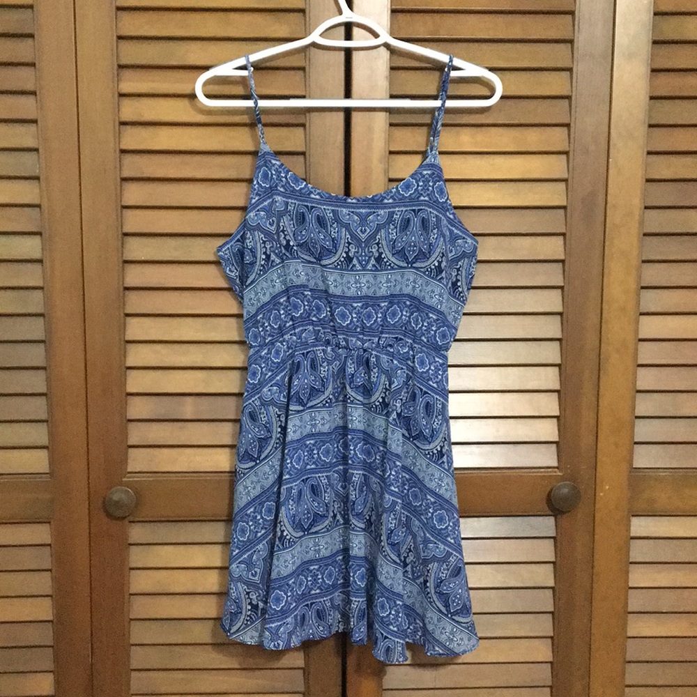 Blue patterned dress - Picture 1 of 1